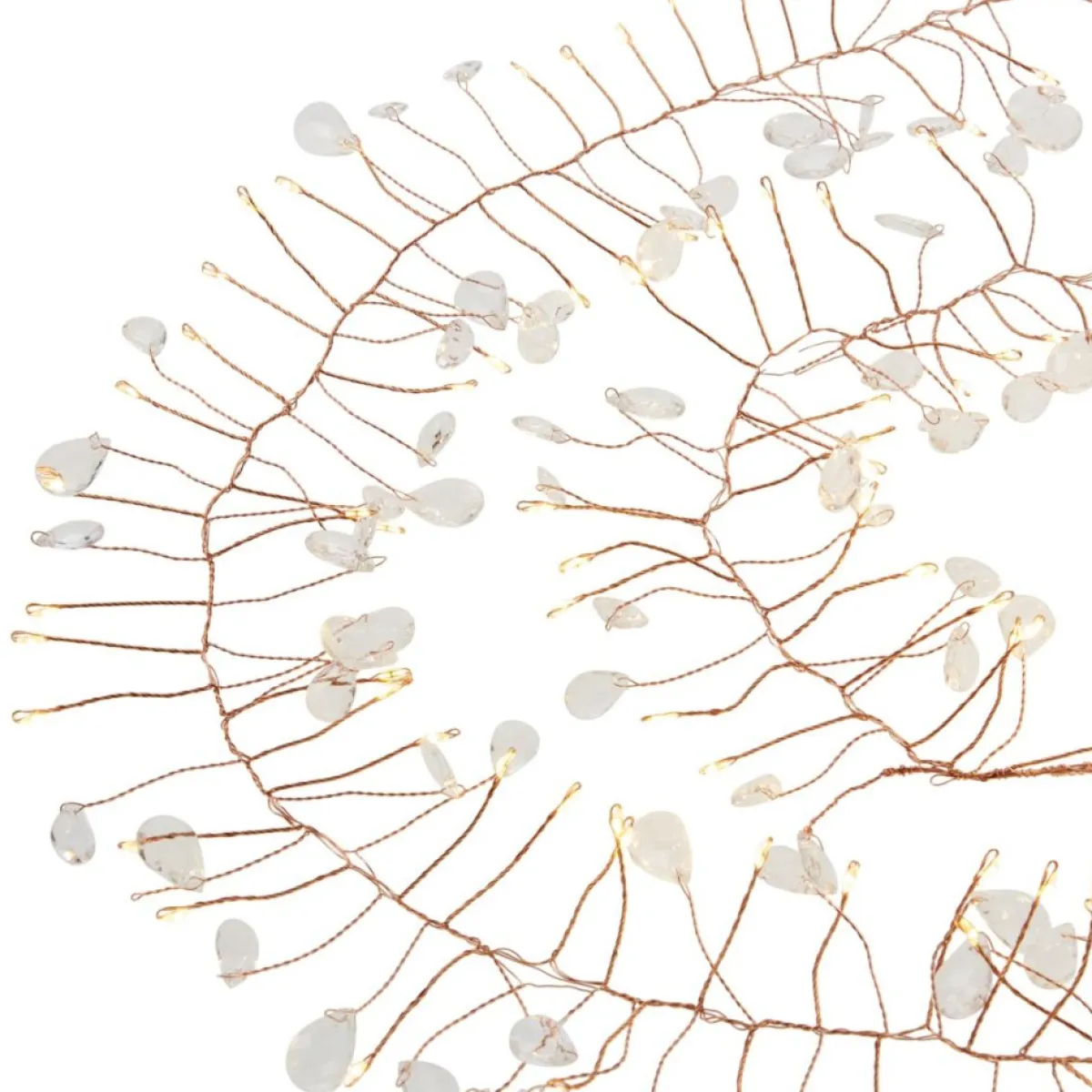 august__leo_set_of__crystal_beaded_led_garlands_with_timer_5.webp august & leo Indoor Decor | Set Of 2 Crystal Beaded Led Garlands With Timer