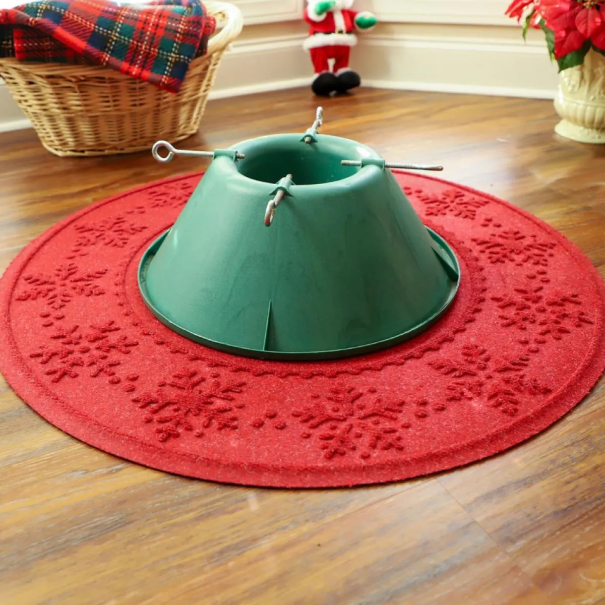 bungalow_flooring_aqua_shield__round_tree_skirt_mat_5.webp Aqua Shield Holiday Textiles | Bungalow Flooring 35" Round Tree Skirt Mat