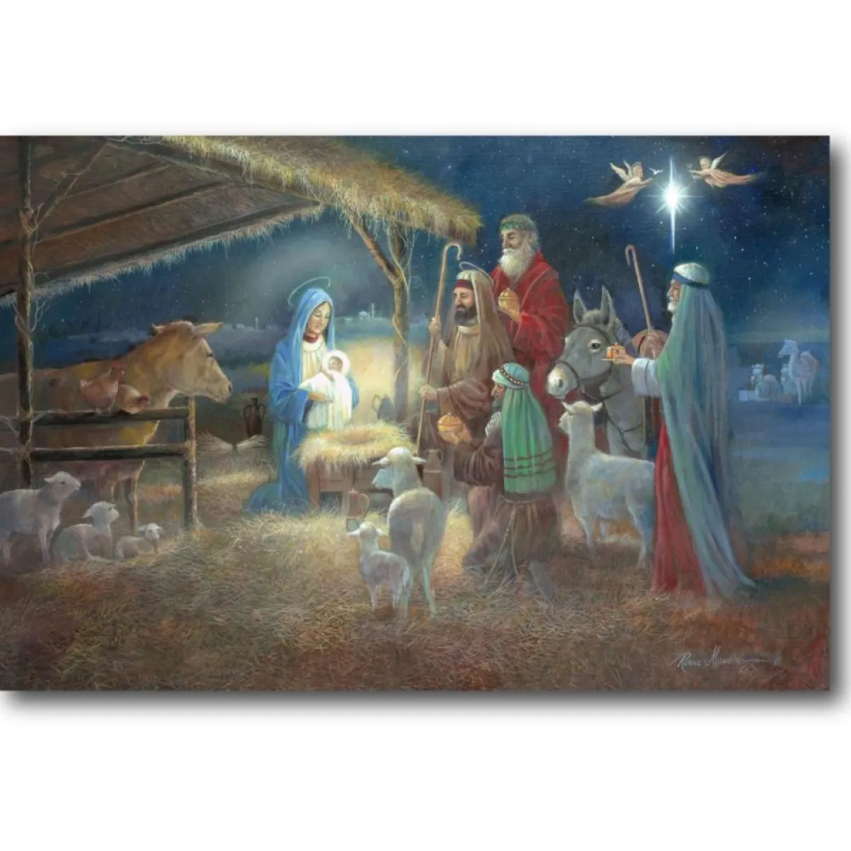 Courtside Market Indoor Decor | A Child Is Born Canvas Wall Art