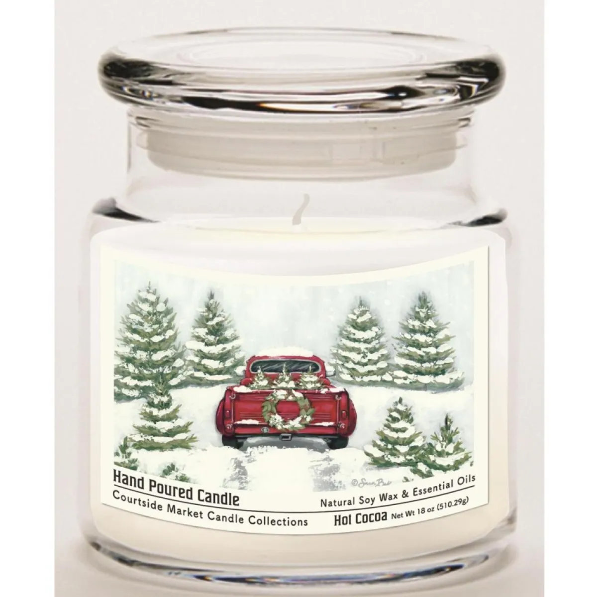 Courtside Market Candles | Candle W/ Essential Oils + Lid-Tree Farm Tradition Ii