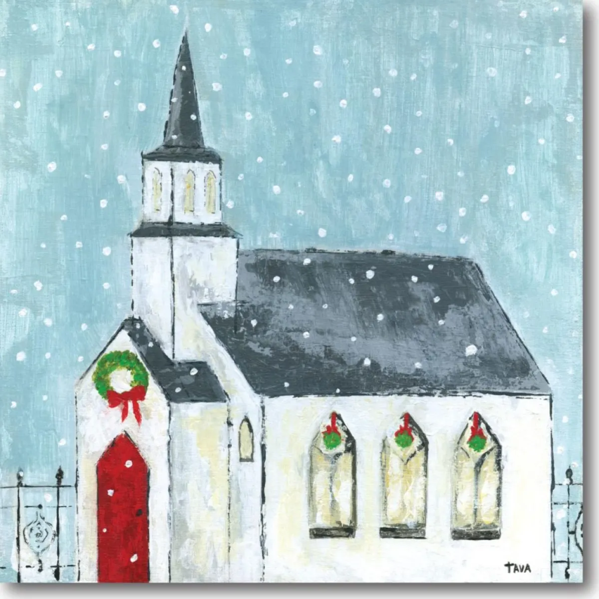 Courtside Market Indoor Decor | Christmas Night Canvas Wall Art