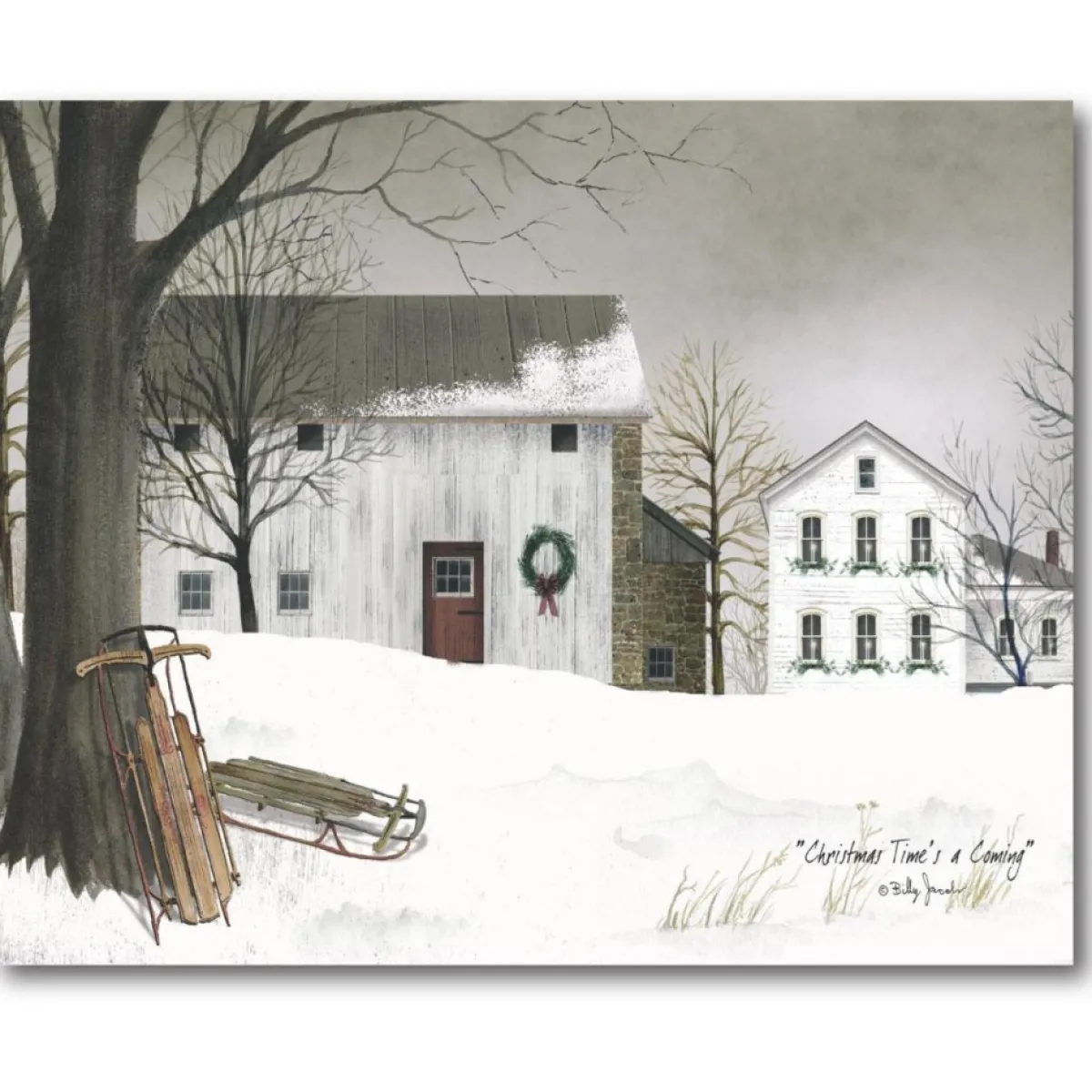 Courtside Market Indoor Decor | Go Sledding Canvas Wall Art