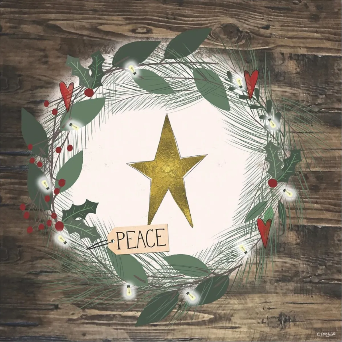 Courtside Market Indoor Decor | Holiday Magic 14X14 Wood Art