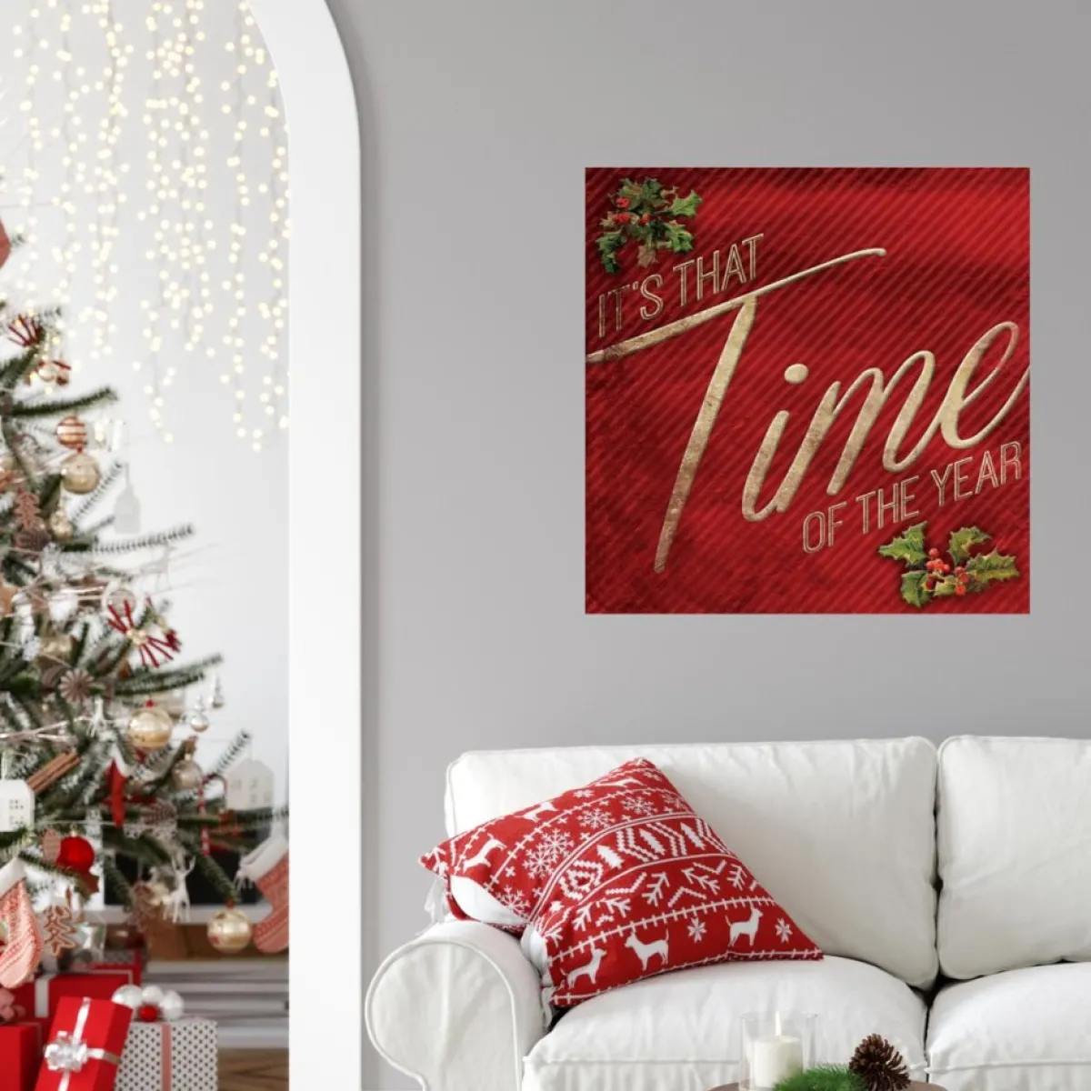 Courtside Market Indoor Decor | It's That Time Of The Year 24"X24" Decal Wall Art