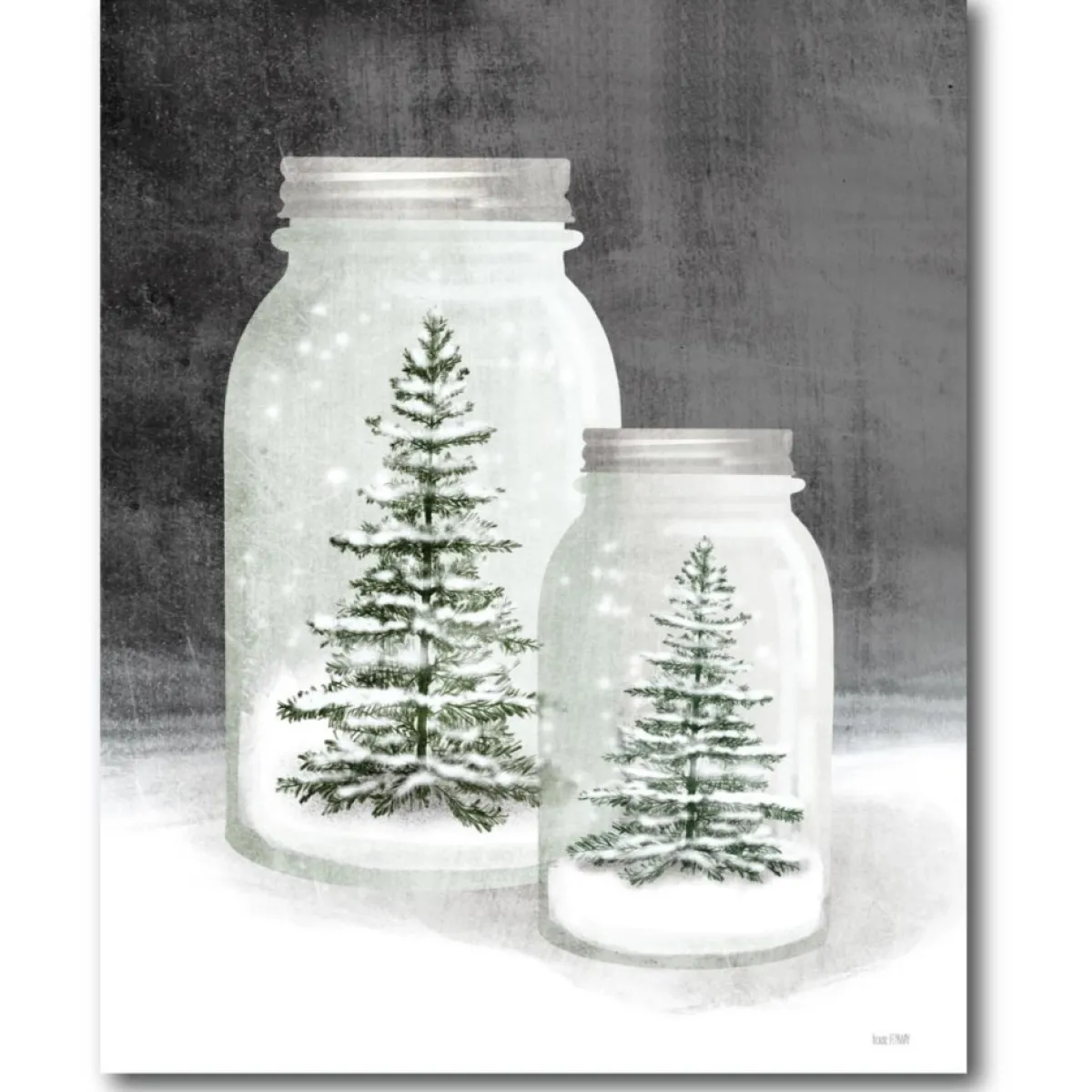 Courtside Market Indoor Decor | Mason Snow Globes Canvas Wall Art