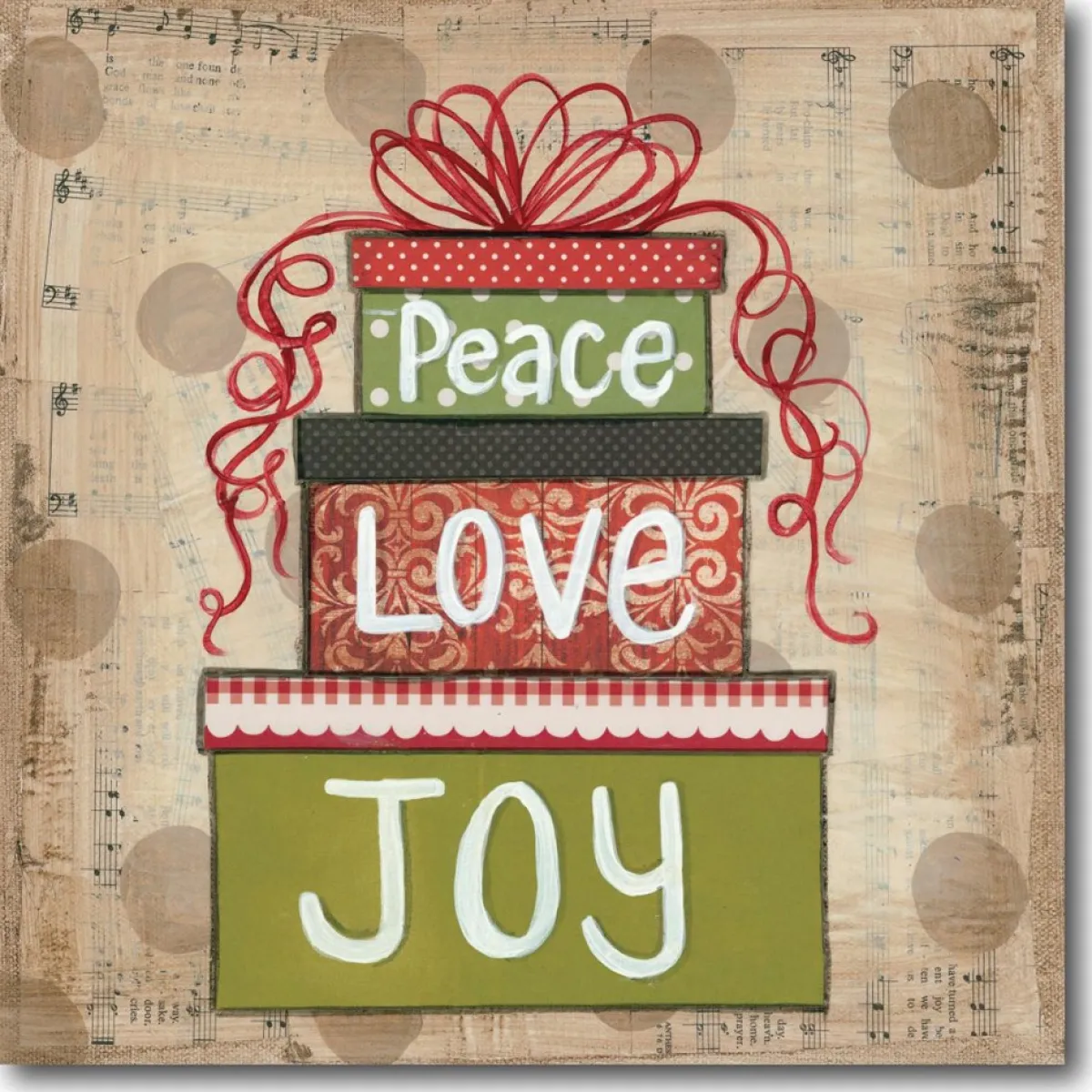Courtside Market Indoor Decor | Peace Love & Joy Canvas Wall Art
