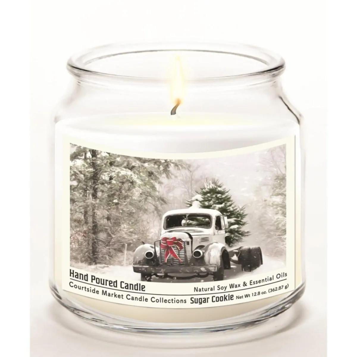 courtside_market_snowy_christmas_truck_wax_candle_with_silver_lid_1.webp Courtside Market Candles | Snowy Christmas Truck Wax Candle With Silver Lid
