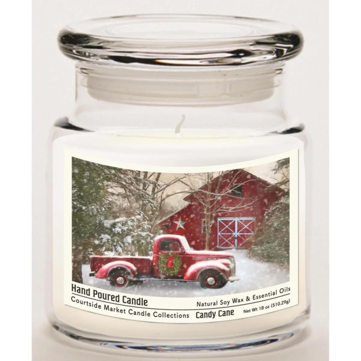 Courtside Market Candles | Soy Candle W/ Essential Oils + Lid - Barn With Truck