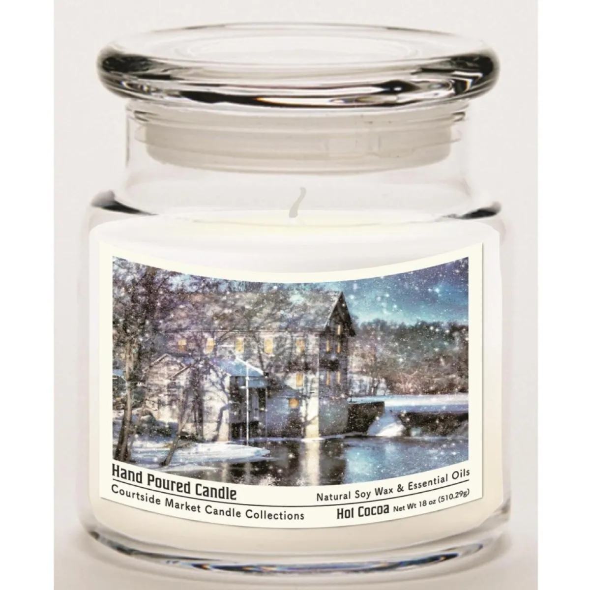 Courtside Market Candles | Soy Candle W/ Essential Oils + Lid- Winter Wonderland