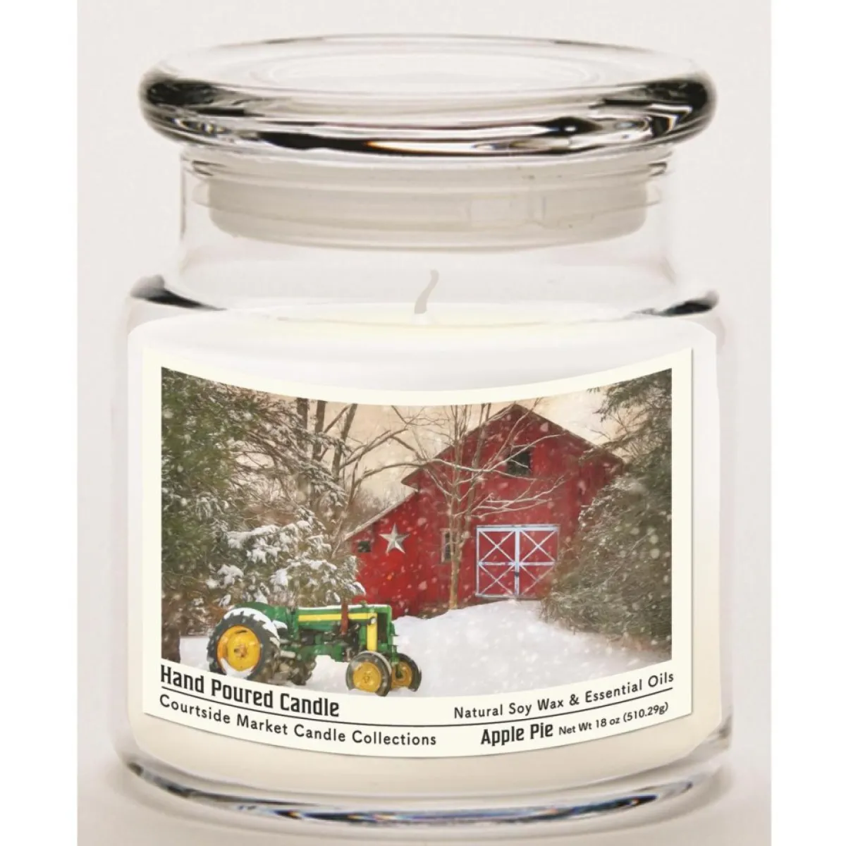 Courtside Market Candles | Soy Candle W/ Essential Oils + Lid-Winter At The Barn