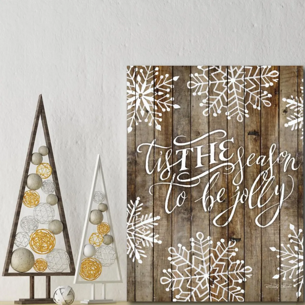 Courtside Market Indoor Decor | 'Tis The Season 10.5" X 14" Wood Art