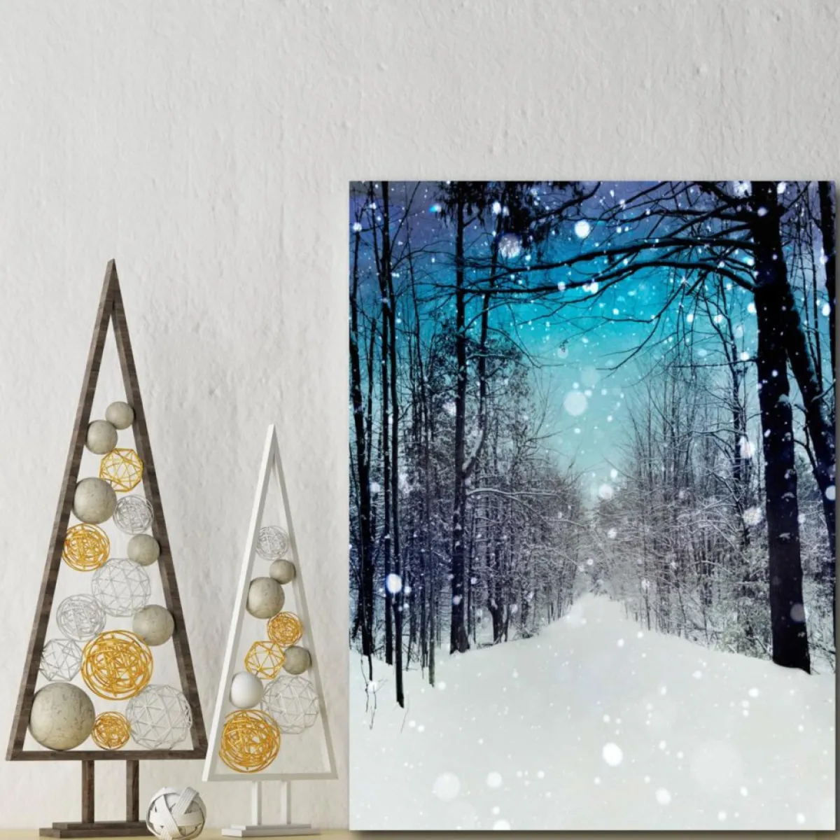 Courtside Market Indoor Decor | Winter Wonderland Canvas Wall Art