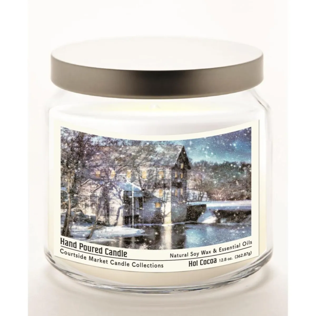 Courtside Market Candles | Winter Wonderland Infused Soy Candle In Glass Jar