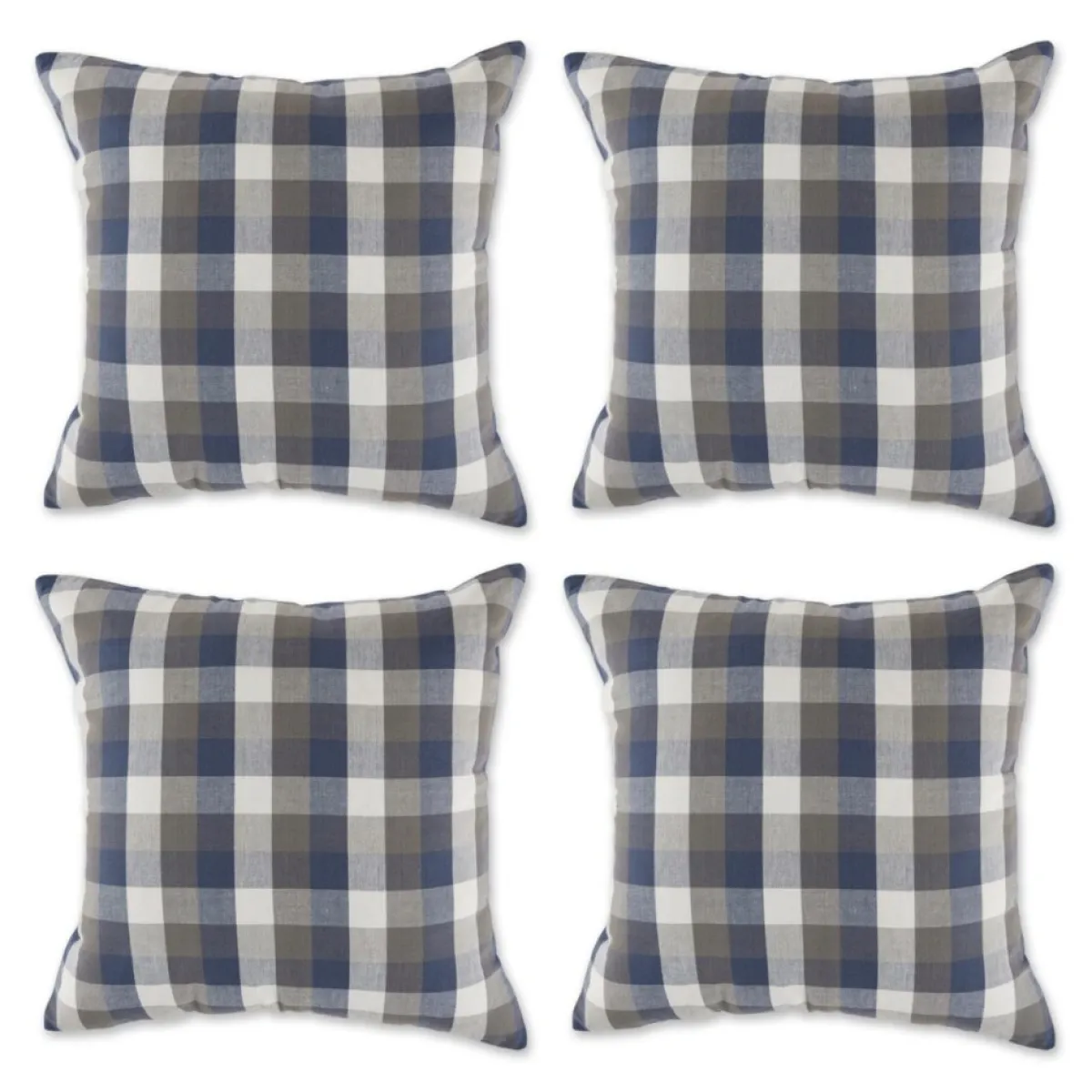 Design Imports Holiday Textiles | Checkered Pillow Covers 18X18 Set Of 4