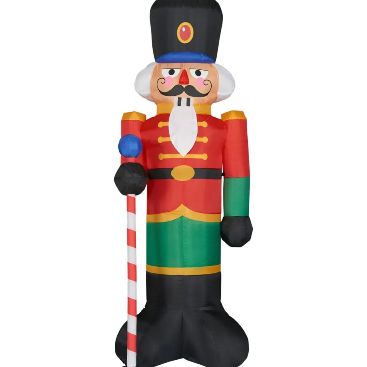 Fraser Hill Farm Outdoor Decor | 10' Traditional Nutcracker Inflatable W Lights & Bag