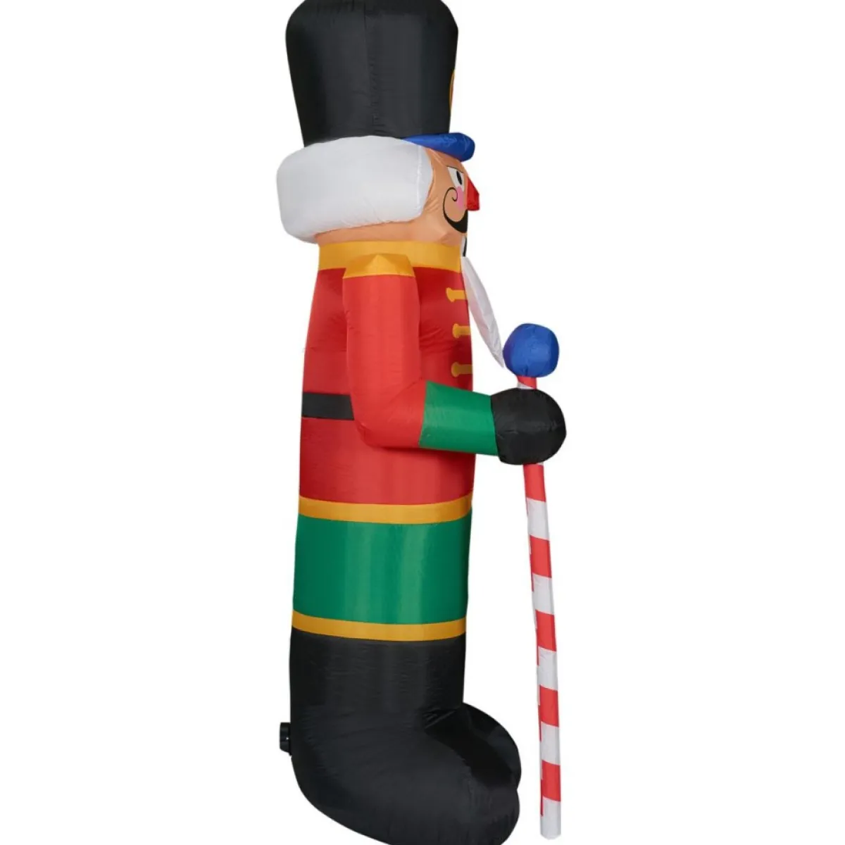fraser_hill_farm__traditional_nutcracker_inflatable_w_lights__bag_3.webp Fraser Hill Farm Outdoor Decor | 10' Traditional Nutcracker Inflatable W Lights & Bag