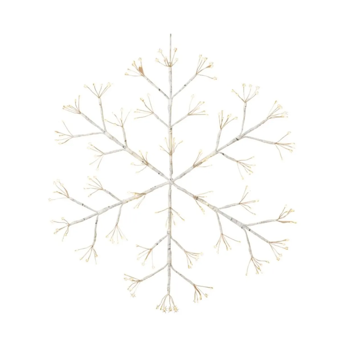 Gerson Indoor Decor | 24"Dia. Firecracker Led Hanging Snowflake W/Outdoor Battery Box