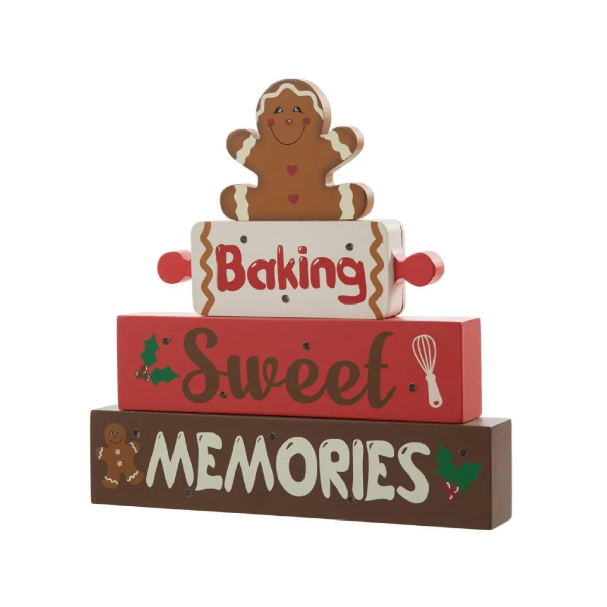 glitzhome__h_lighted_wooden_christmas_gingerbread_man_table_decor_2.webp Glitzhome Indoor Decor | 12" H Lighted Wooden Christmas Gingerbread Man Table Decor