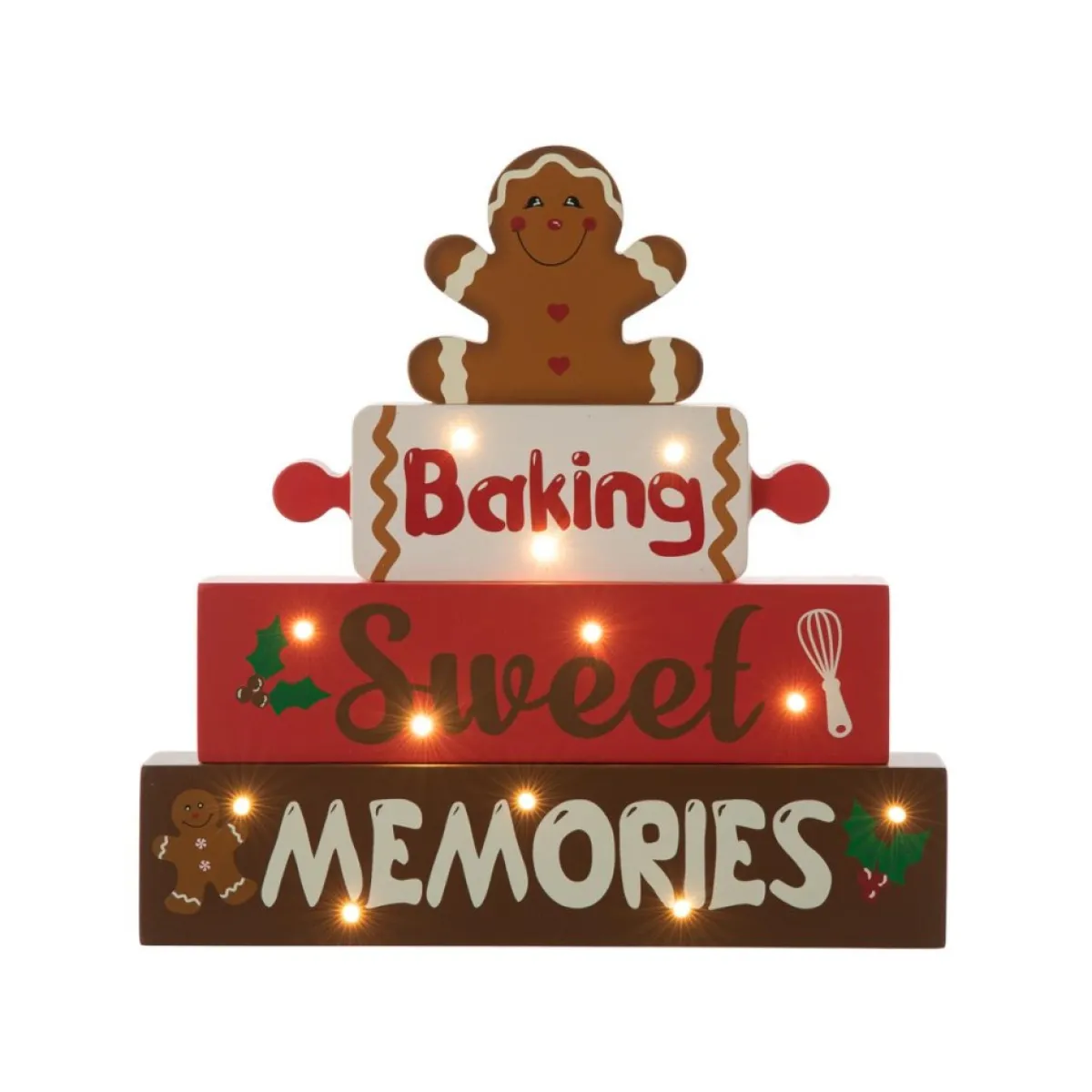 glitzhome__h_lighted_wooden_christmas_gingerbread_man_table_decor_7.webp Glitzhome Indoor Decor | 12" H Lighted Wooden Christmas Gingerbread Man Table Decor