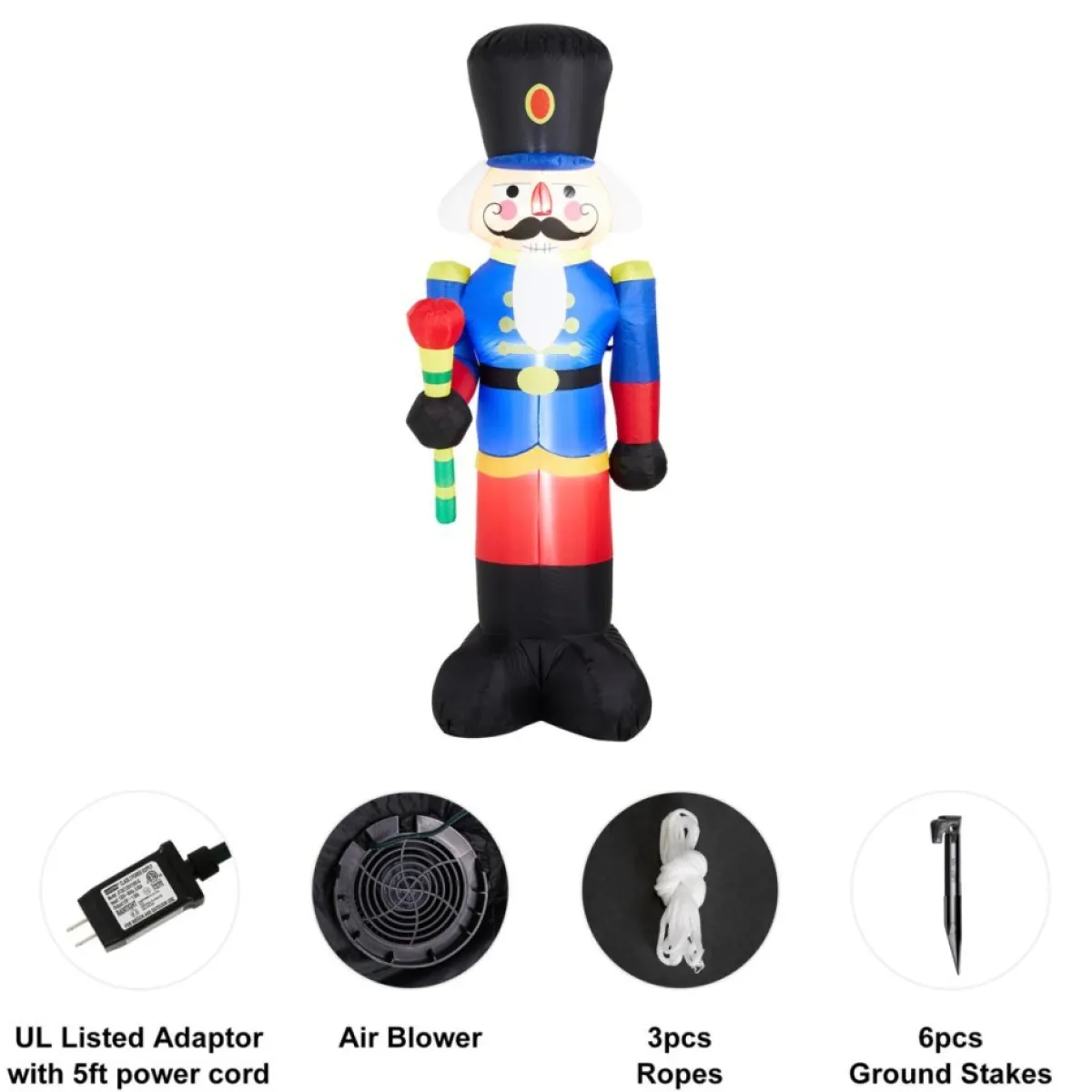 glitzhome__lighted_inflatable_soldier_decor_4.webp Glitzhome Outdoor Decor | 8' Lighted Inflatable Soldier Decor