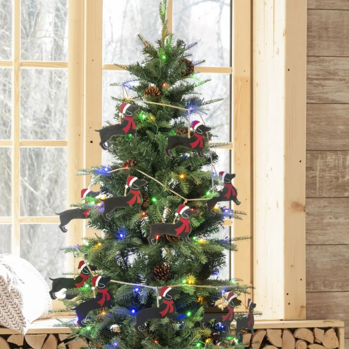 glitzhome__metal_christmas_dog_garland_pack_2.webp Glitzhome Indoor Decor | 6' Metal Christmas Dog Garland 2-Pack