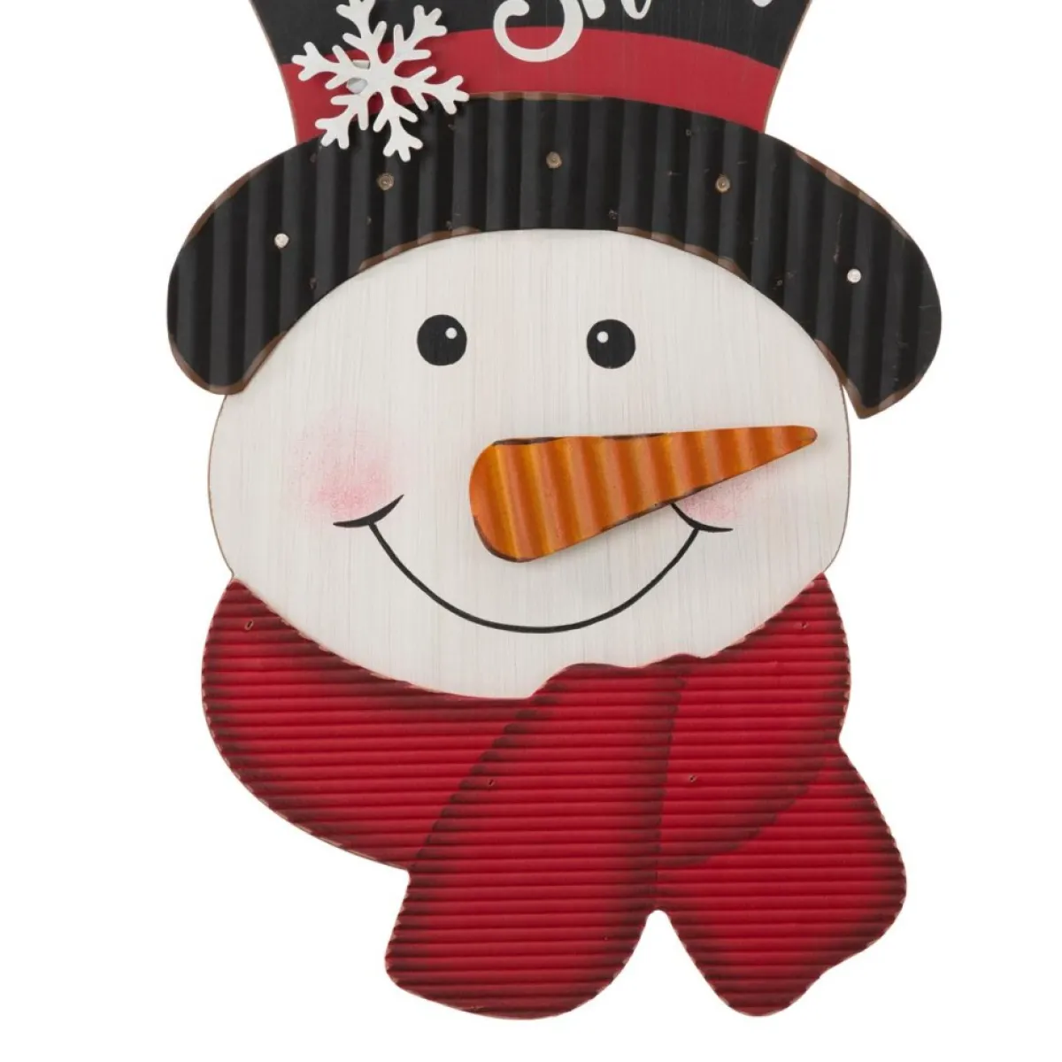 glitzhome_in_h_lighted_d_wooden_metal_snowman_wall_decor_3.webp Glitzhome Indoor Decor | 19In H Lighted 3D Wooden Metal Snowman Wall Decor