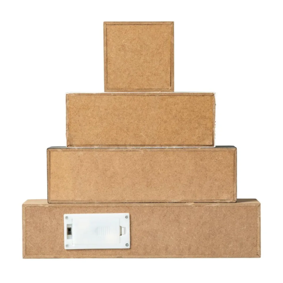 Glitzhome Indoor Decor | 12In H Lighted Wooden Nativity Block Word Sign