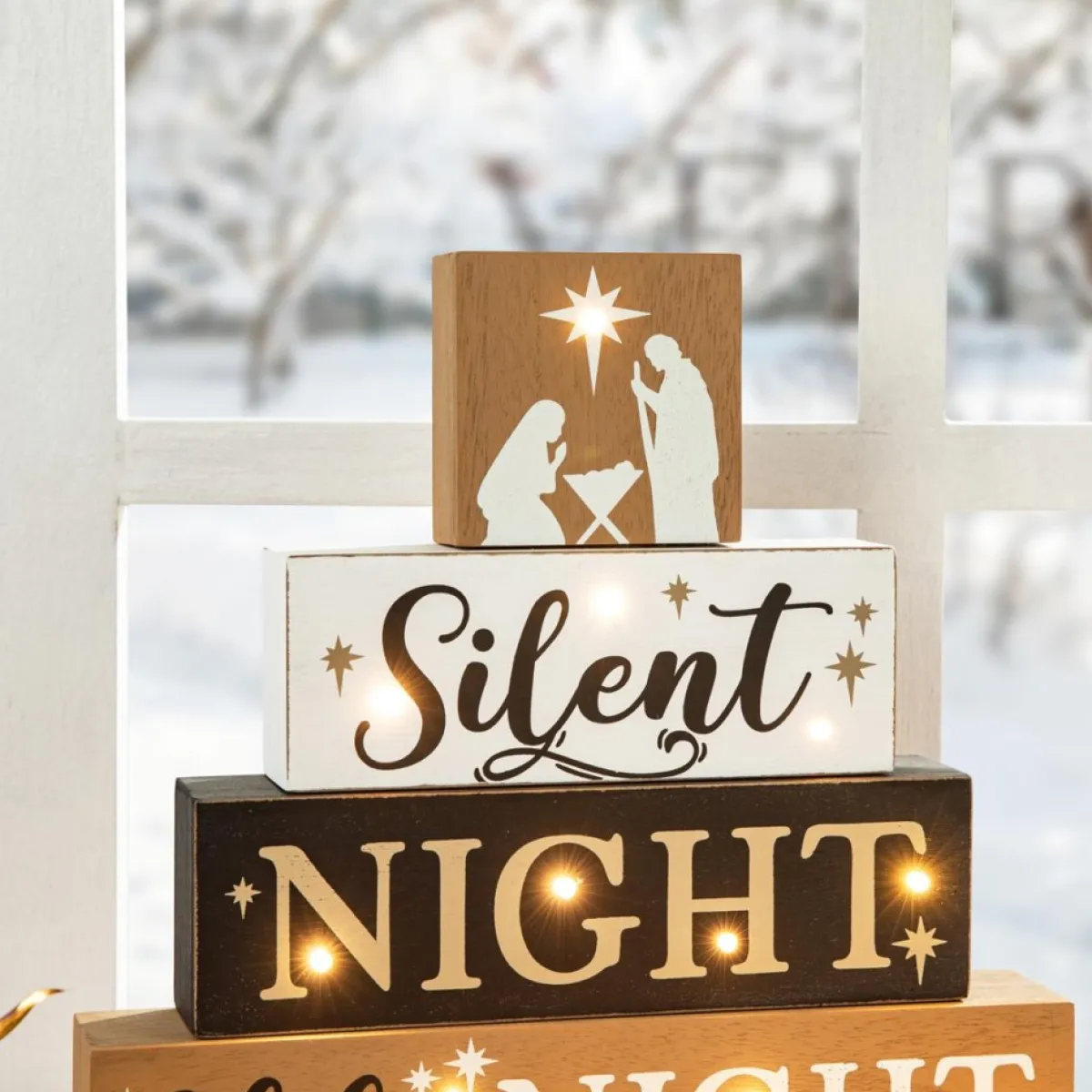 glitzhome_in_h_lighted_wooden_nativity_block_word_sign_2.webp Glitzhome Indoor Decor | 12In H Lighted Wooden Nativity Block Word Sign