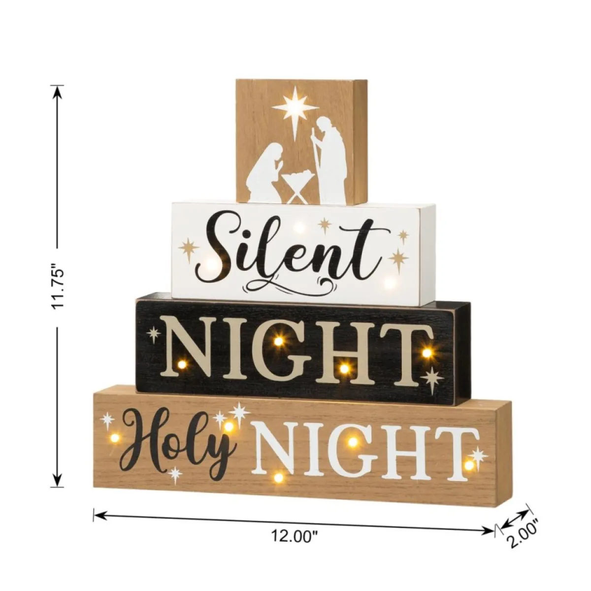 glitzhome_in_h_lighted_wooden_nativity_block_word_sign_5.webp Glitzhome Indoor Decor | 12In H Lighted Wooden Nativity Block Word Sign