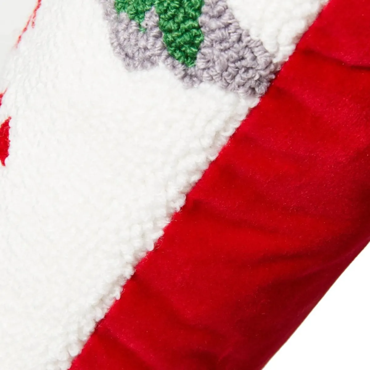 glitzhome_in_l_hooked_christmas_cat_pillow_6.webp Glitzhome Holiday Textiles | 14In L Hooked Christmas Cat Pillow