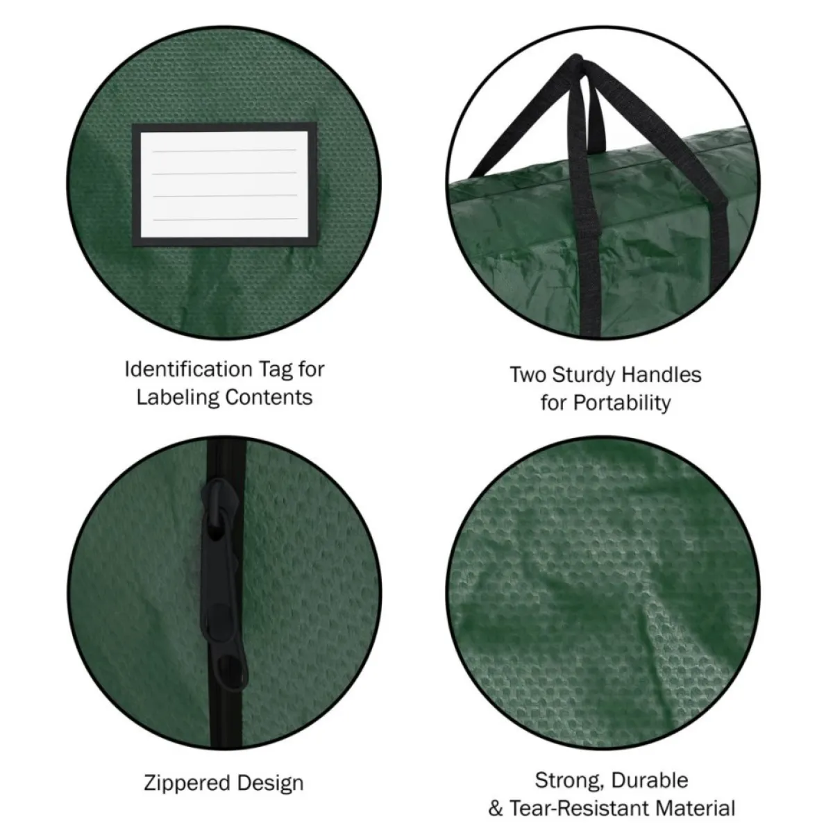 Hastings Home Storage | 2-Piece Christmas Decor Storage Bags - Green