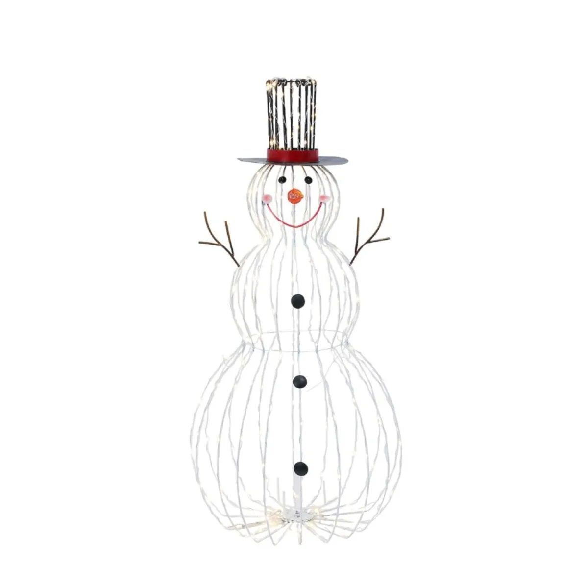Gerson Indoor Decor | 33-Inch Electric Metal Snowman Outdoor Decor With Remote Feature