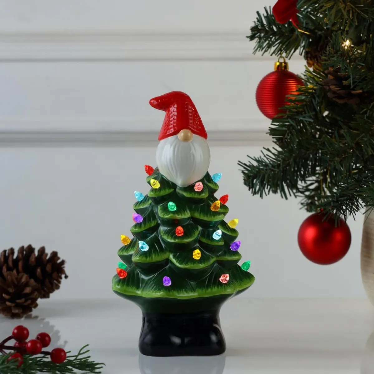 mr_christmas__nostalgic_ceramic_tree_2.webp Mr. Christmas Indoor Decor | 8.5" Nostalgic Ceramic Tree