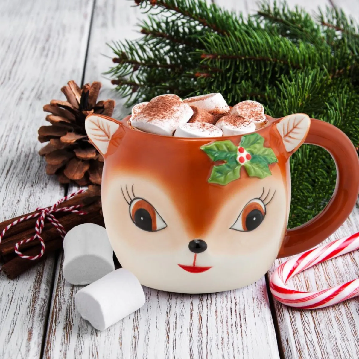 mr_christmas__oz_reindeer_mug_2.webp Mr. Christmas Holiday Entertaining | 16 Oz Reindeer Mug