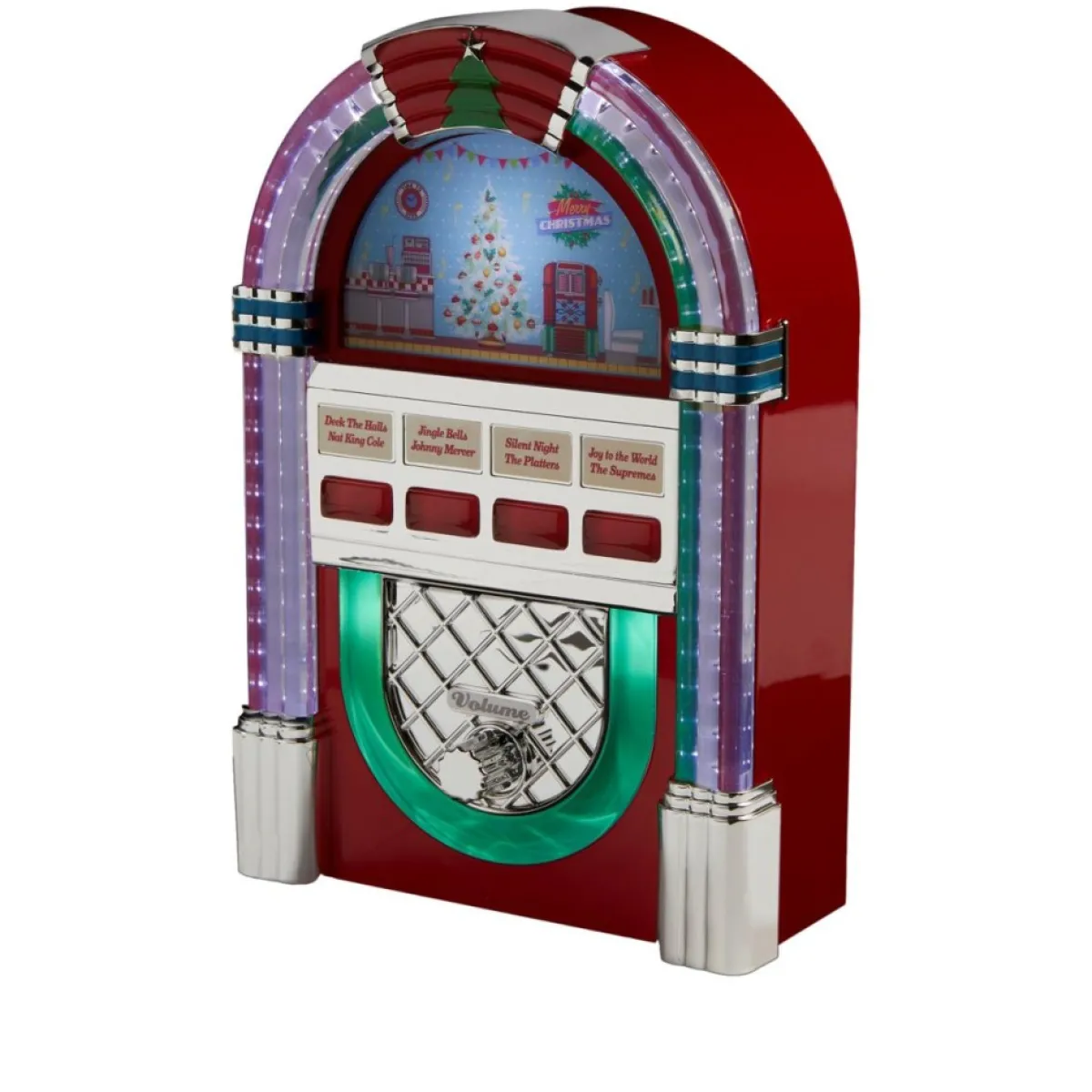 Mr. Christmas Indoor Decor | 9" Vintage Holiday Jukebox