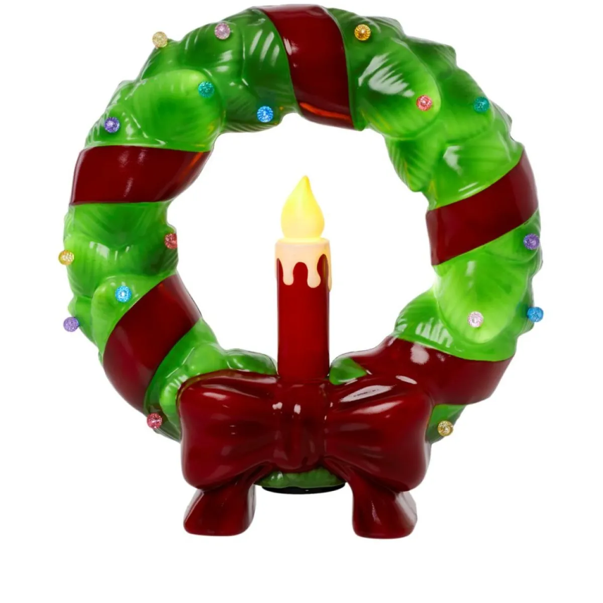 Mr. Christmas Wreaths, Garlands & More | Led Blow Mold Wreath With Timer