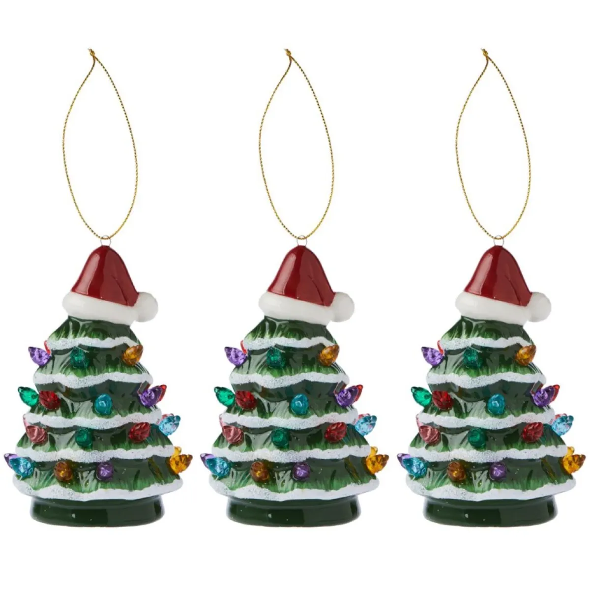 Mr. Christmas Indoor Decor | Mini Tree Toppers - Set Of 3