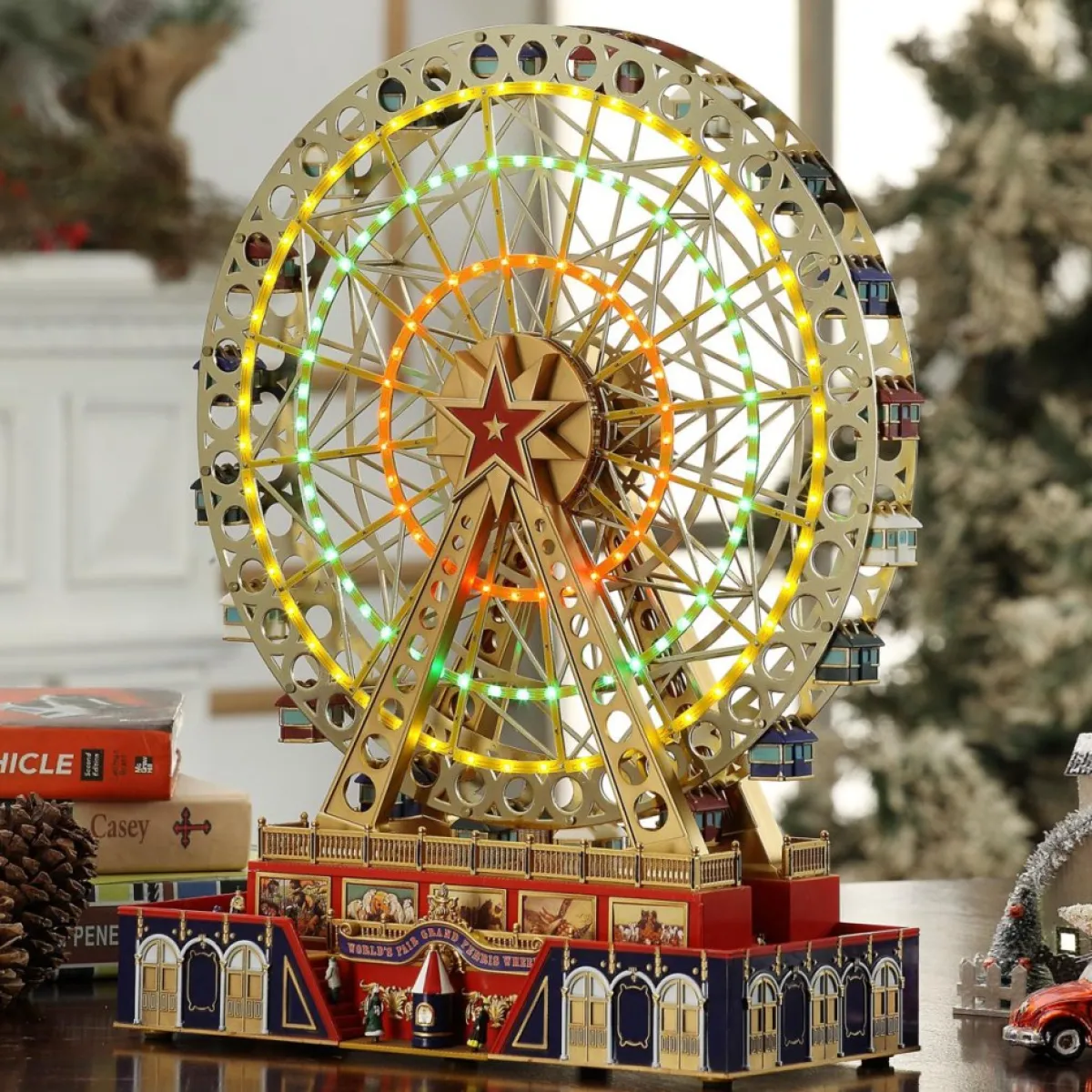 mr_christmas_worlds_fair_grand_ferris_wheel_2.webp Mr. Christmas Indoor Decor | Worlds Fair Grand Ferris Wheel