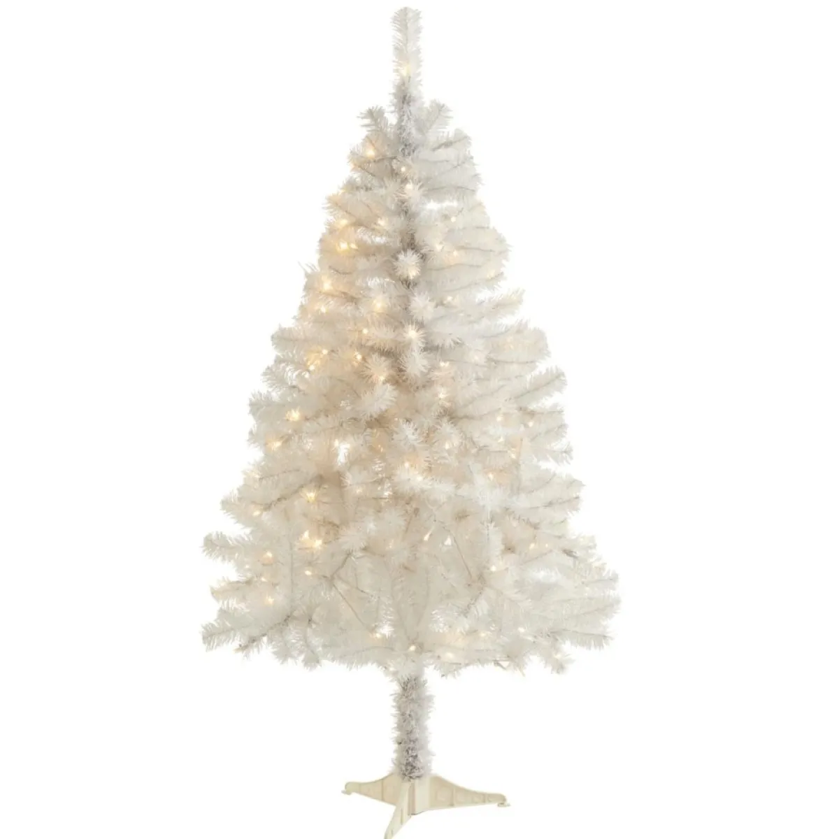 Nearly Natural Christmas Trees | 5' White Christmas Tree With 150 Clear Led Lights