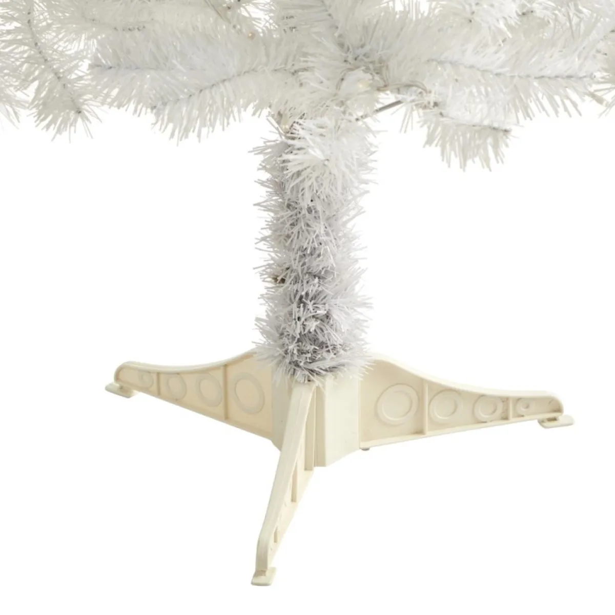 Nearly Natural Christmas Trees | 5' White Christmas Tree With 150 Clear Led Lights