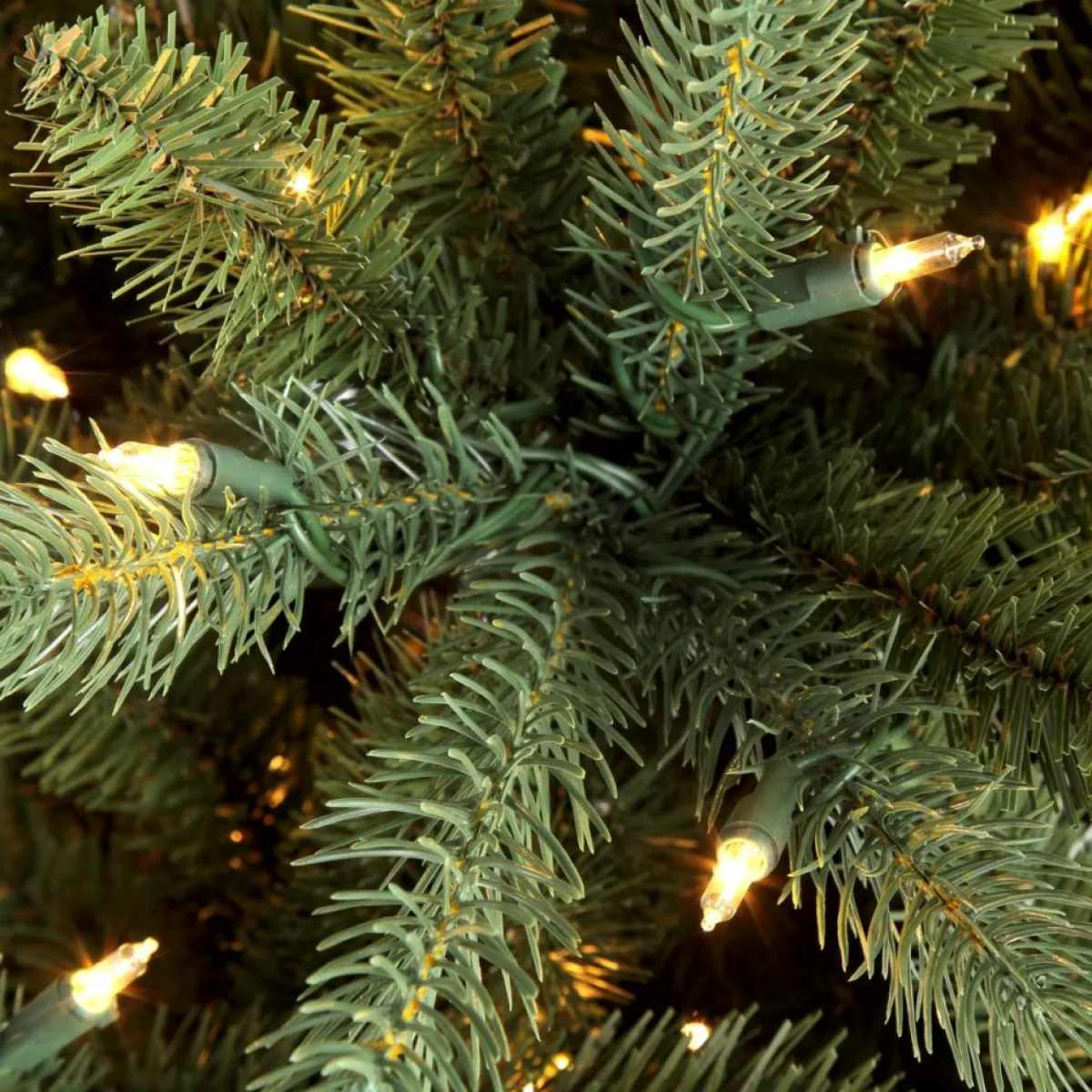 Puleo International Christmas Trees | Puleo 9 Ft. Pre-Lit Green Mountain Fir Artificial Christmas Tree