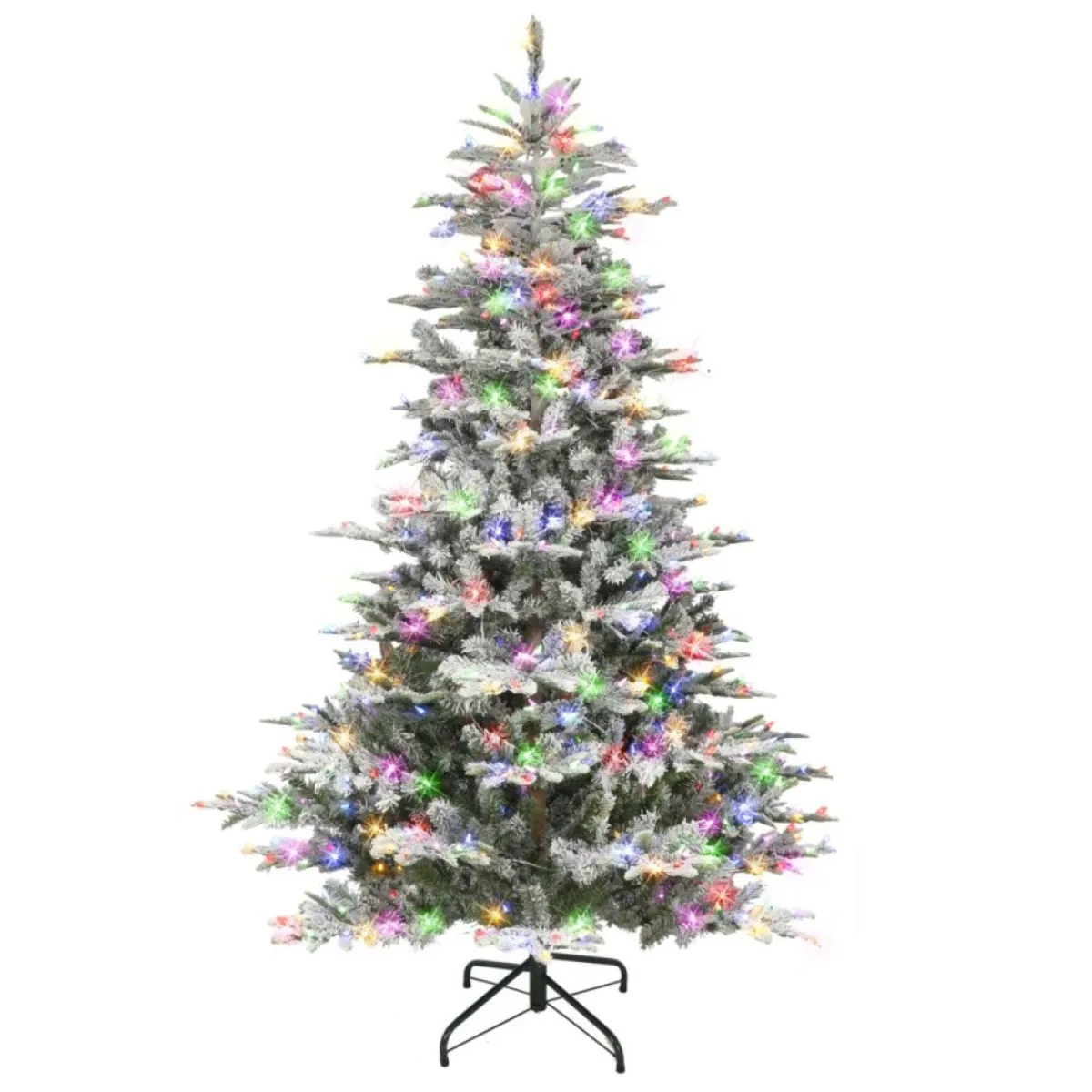 puleo_international__prelit_flocked_aspen_fir_tree_3.webp Puleo International Christmas Trees | 7.5' Pre-Lit Flocked Aspen Fir Tree