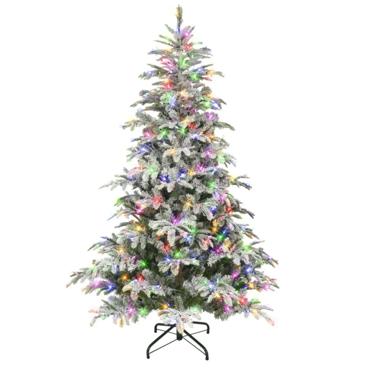 puleo_international__prelit_flocked_aspen_fir_tree_4.webp Puleo International Christmas Trees | 7.5' Pre-Lit Flocked Aspen Fir Tree
