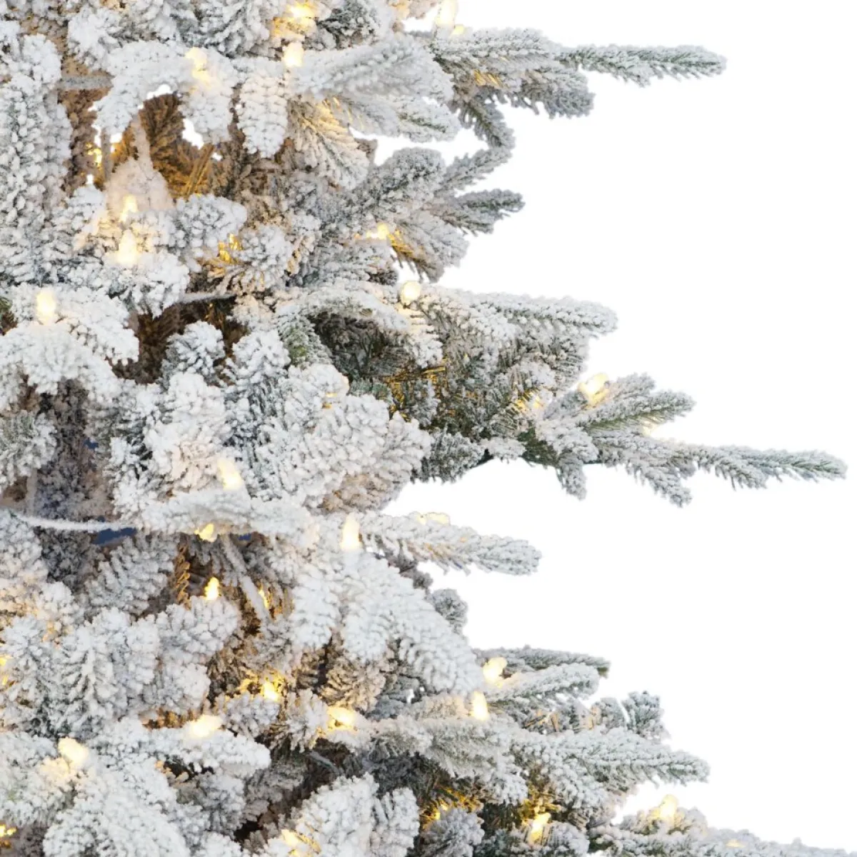 puleo_international__prelit_flocked_utah_fir_tree__led_lights_3.webp Puleo International Christmas Trees | 7' Pre-Lit Flocked Utah Fir Tree, 500 Led Lights