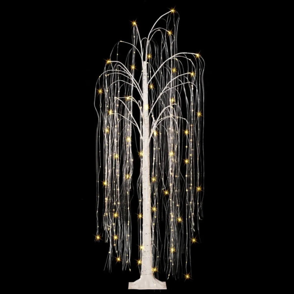 Puleo International Outdoor Decor | 6' Pre-Lit Outdoor Willow Tree W/ 360 Led Lights