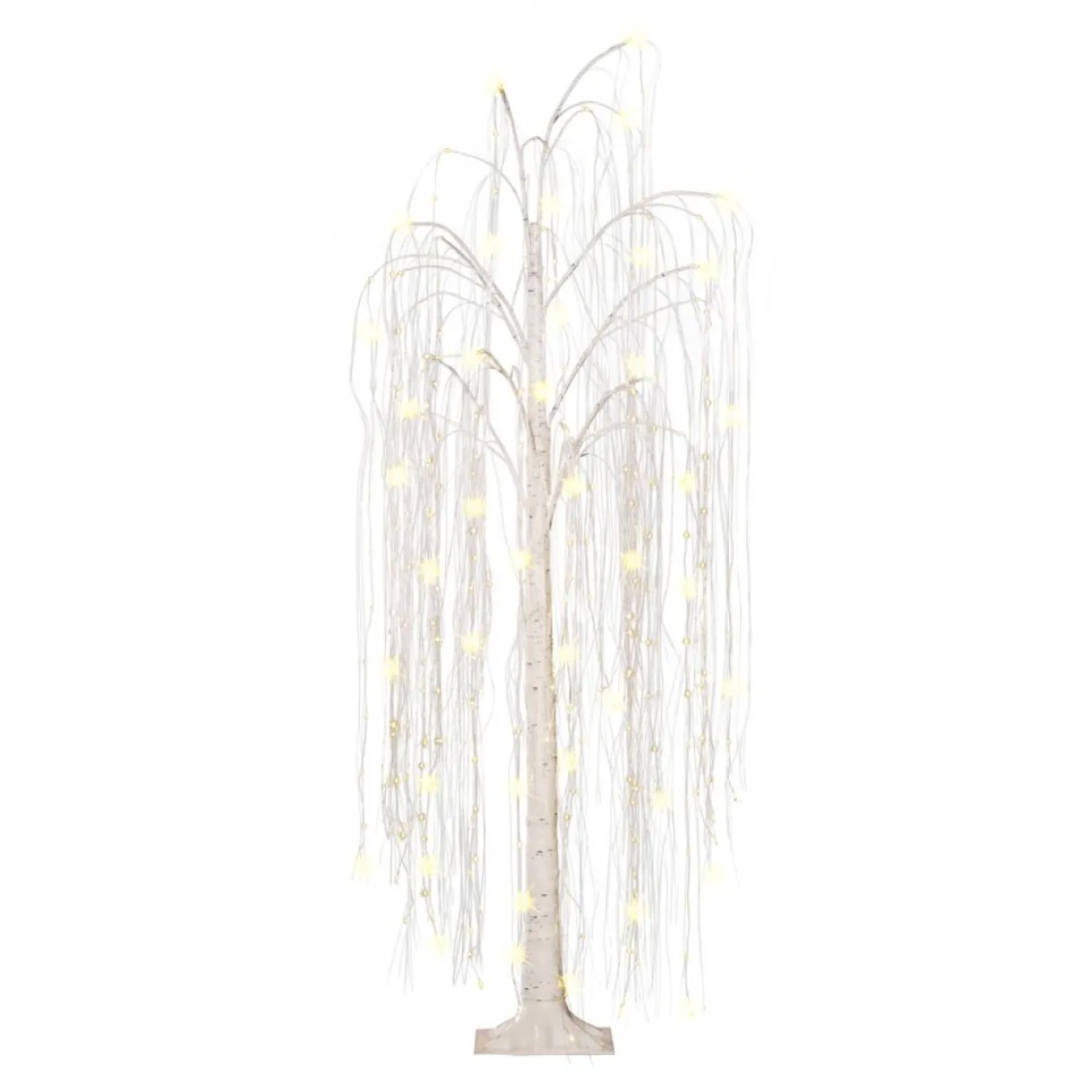 Puleo International Outdoor Decor | 6' Pre-Lit Outdoor Willow Tree W/ 360 Led Lights