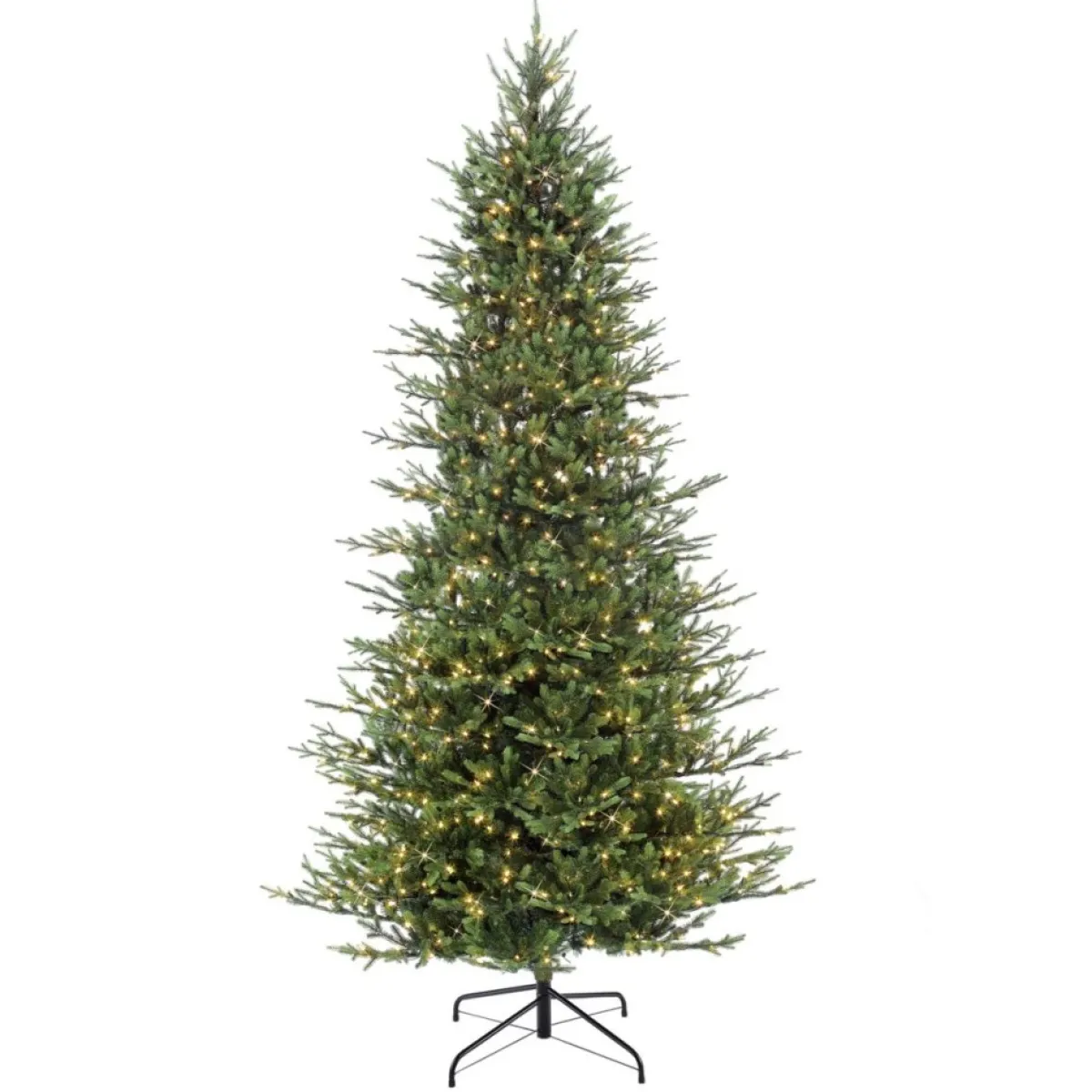 Puleo International Christmas Trees | 9' Pre-Lit Slim Balsam Fir Christmas Tree