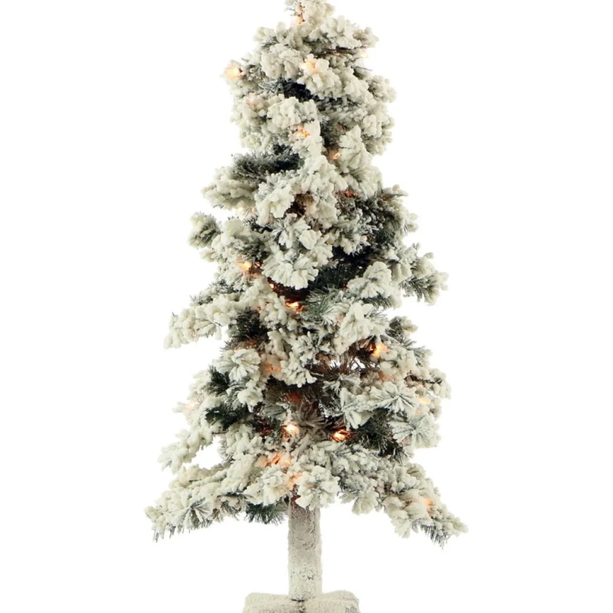 set_of__snowy_alpine_trees_with_clear_lights_ft_ft_ft_2.webp Almo Christmas Trees | Set Of 3 Snowy Alpine Trees With Clear Lights (2-Ft. 3-Ft. 4-Ft.)