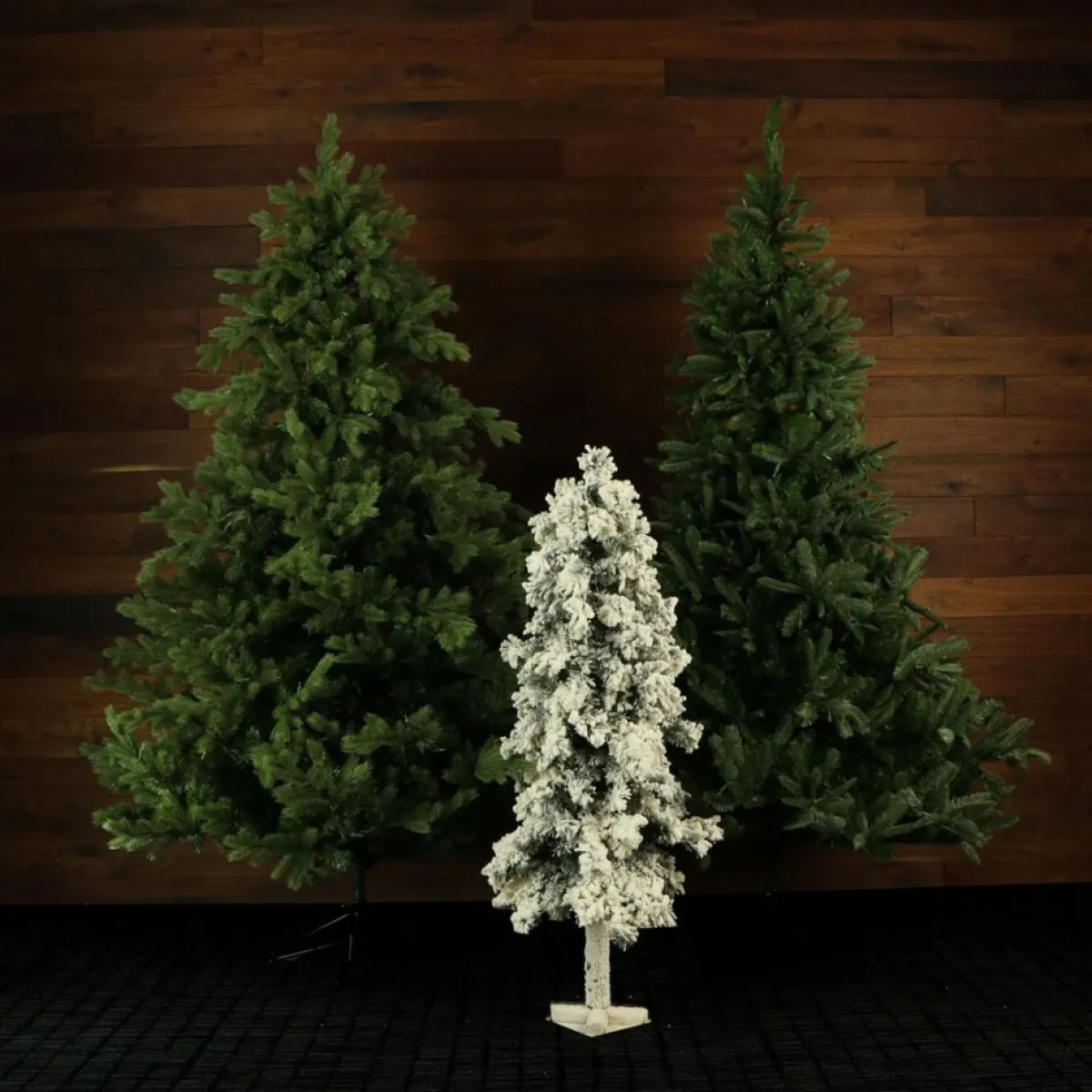 set_of__snowy_alpine_trees_with_clear_lights_ft_ft_ft_4.webp Almo Christmas Trees | Set Of 3 Snowy Alpine Trees With Clear Lights (2-Ft. 3-Ft. 4-Ft.)