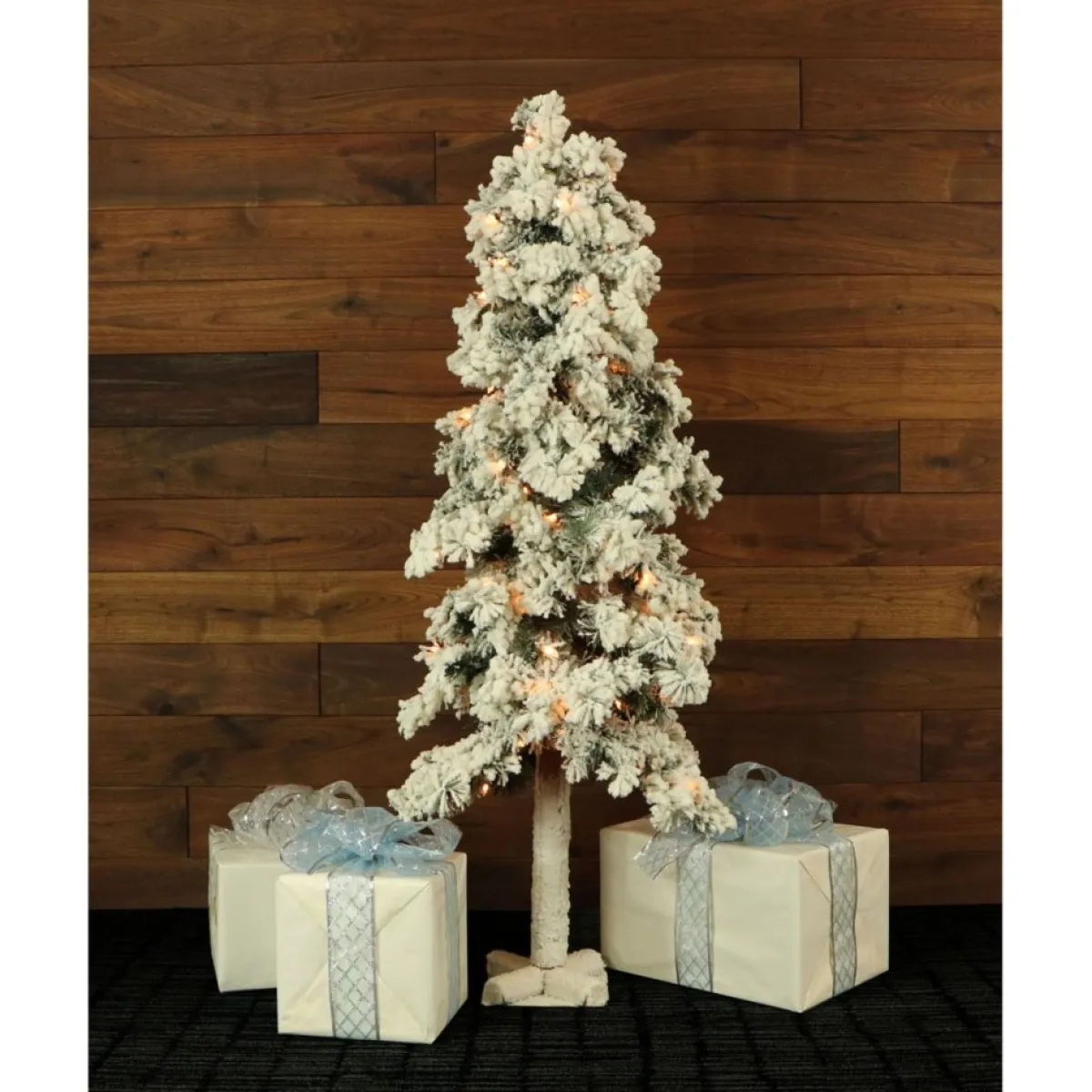 set_of__snowy_alpine_trees_with_clear_lights_ft_ft_ft_5.webp Almo Christmas Trees | Set Of 3 Snowy Alpine Trees With Clear Lights (2-Ft. 3-Ft. 4-Ft.)
